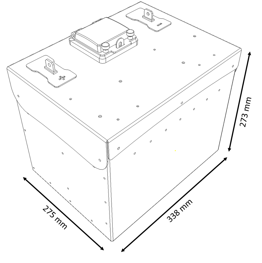 48V 75Ah Battery 80A with Circuit Breaker