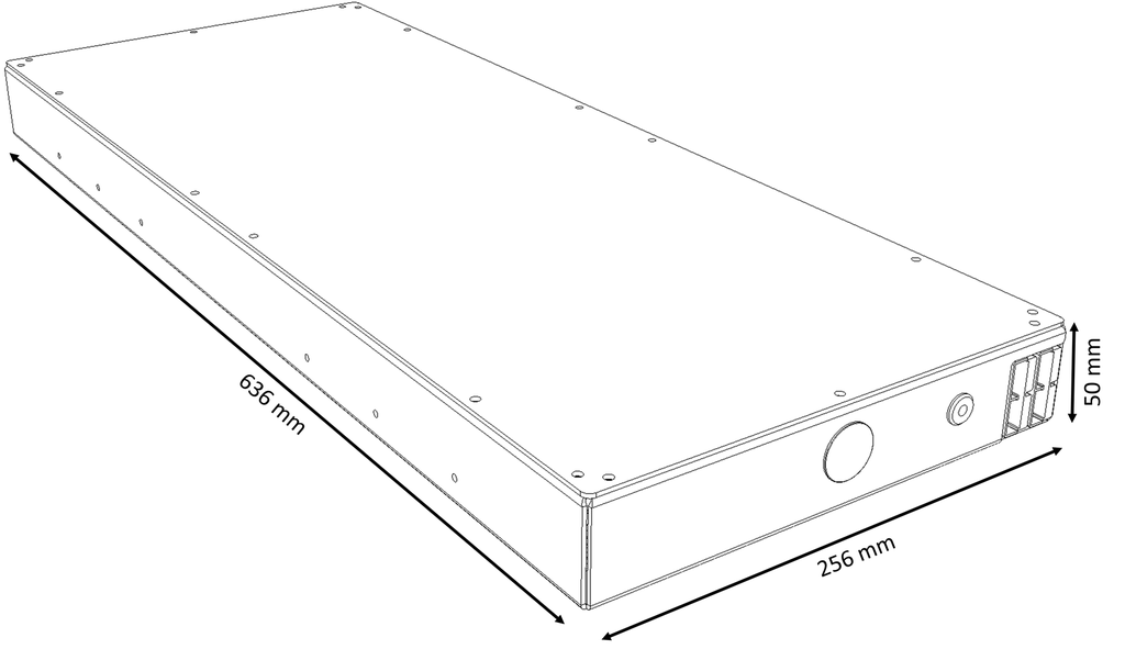 12V 110Ah SlimLine Battery + built-in 20A DC-DC Charger