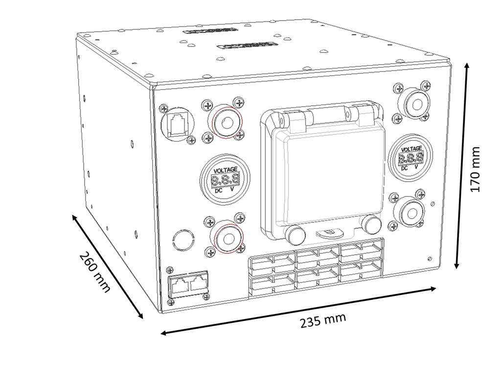 Control Module: 40A DC-DC Charger & 50A Solar Charger with Bluetooth Monitoring